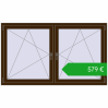 Ustalenie cen Okna skrzydłowe 1770x1040 mm REHAU ENERGY-SAVING SYNEGO MD DARK_OAK dwustronny. Cena: 579,25 €