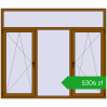 Ustalenie cen Okna skrzydłowe 2100x1800 mm REHAU ENERGY-SAVING SYNEGO MD GOLDEN OAK dwustronny. Cena: 5305,69 zł