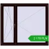 Pricing Tilt-and-Turn 1600x1400 mm REHAU OPTIMUM EURO-DESIGN 70 CHOCOLATE_BROWN two-sided. Price: 2178,18 zł