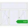 Pricing Tilt-and-Turn 2100x1800 mm REHAU OPTIMUM EURO-DESIGN 70 RAL 9016 Traffic white two-sided. Price: 551,20 €
