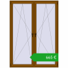 Ustalenie cen Okna skrzydłowe 1600x2200 mm REHAU OPTIMUM EURO-DESIGN 70 GOLDEN OAK dwustronny. Cena: 664,84 €