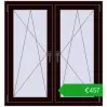 Ustalenie cen Okna skrzydłowe 1125x1205 mm REHAU ENERGY-SAVING SYNEGO MD CHOCOLATE_BROWN dwustronny. Cena: 457,36 €