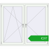 Pricing Okna skrzydłowe 1600x1400 mm REHAU OPTIMUM EURO-DESIGN 70 RAL 9016 Traffic white dwustronny. Price: 316,55 €