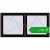 Pricing Tilt-and-Turn 1815x905 mm REHAU ENERGY-SAVING SYNEGO MD BLACK_BROWN two-sided. Price: 2146,54 zł