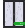 Ustalenie cen Okna skrzydłowe 1275x1595 mm REHAU ENERGY-SAVING SYNEGO MD BLACK_ULTI-MATT dwustronny. Cena: 582,79 €