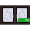 Ustalenie cen Okna skrzydłowe 1050x680 mm REHAU ENERGY-SAVING SYNEGO MD BLACK_BROWN dwustronny. Cena: 350,47 €