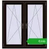 Ustalenie cen Okna rozwierne 1095x1175 mm REHAU ENERGY-SAVING SYNEGO MD BLACK_BROWN dwustronny. Cena: 446,17 €