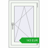 Pricing Tilt-and-Turn 550x850 mm REHAU OPTIMUM EURO-DESIGN 70 RAL 9016 Traffic white two-sided. Price: 143.18 EUR