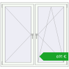 Ustalenie cen Okna skrzydłowe 1560x1480 mm KORSA OPTIMUM REHAU EURO 70. Cena: 690,56 €