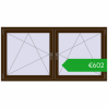 Ustalenie cen Okna skrzydłowe 1800x920 mm REHAU ENERGY-SAVING SYNEGO MD DARK_OAK dwustronny. Cena: 602,31 €