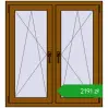 Pricing Tilt-and-Turn 1050x1145 mm REHAU ENERGY-SAVING SYNEGO MD GOLDEN OAK two-sided. Price: 2190,99 zł