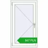 Pricing Tilt-and-Turn 660x1170 mm REHAU OPTIMUM EURO-DESIGN 70 RAL 9016 Traffic white two-sided. Price: 846.85 PLN