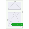 Pricing Tilt-and-Turn 950x1600 mm REHAU OPTIMUM EURO-DESIGN 70 RAL 9016 Traffic white two-sided. Price: 1172,90 zł