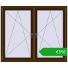 Ustalenie cen Okna skrzydłowe 1530x1280 mm REHAU ENERGY-SAVING SYNEGO MD DARK_OAK dwustronny. Cena: 597,51 €