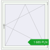 Pricing Tilt-and-Turn 1275x1320 mm REHAU ENERGY-SAVING SYNEGO MD RAL 9016 Traffic white two-sided. Price: 1 685.1 PLN