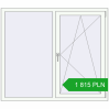 Pricing Tilt-and-Turn 1500x1300 mm REHAU OPTIMUM EURO-DESIGN 70 BLACK_ULTI-MATT external. Price: 1 815.31 PLN