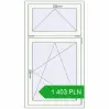 Pricing Tilt-and-Turn 800x1440 mm REHAU OPTIMUM EURO-DESIGN 70 RAL 9016 Traffic white two-sided. Price: 1 402.82 PLN
