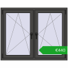 Ustalenie cen Okna skrzydłowe 1305x1025 mm REHAU ENERGY-SAVING SYNEGO MD BASALT_GREY dwustronny. Cena: 439,94 €