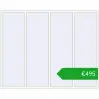 Pricing Tilt-and-Turn 2500x2000 mm REHAU OPTIMUM EURO-DESIGN 70 RAL 9016 Traffic white two-sided. Price: 495,24 €