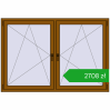 Ustalenie cen Okna skrzydłowe 1770x1205 mm REHAU ENERGY-SAVING SYNEGO MD GOLDEN OAK dwustronny. Cena: 2708,46 zł