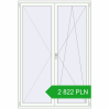 Pricing Tilt-and-Turn 1500x2200 mm REHAU OPTIMUM EURO-DESIGN 70 RAL 9016 Traffic white two-sided. Price: 2 821.68 PLN