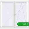 Pricing Tilt-and-Turn 1500x1460 mm REHAU OPTIMUM EURO-DESIGN 70 RAL 9016 Traffic white two-sided. Price: 1443,30 zł