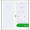 Pricing Tilt-and-Turn 1400x1500 mm REHAU OPTIMUM EURO-DESIGN 70 RAL 9016 Traffic white two-sided. Price: 1731,17 zł