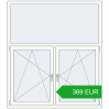 Pricing Tilt-and-Turn 1500x1700 mm REHAU OPTIMUM EURO-DESIGN 70 RAL 9016 Traffic white two-sided. Price: 369 EUR