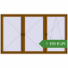 Ustalenie cen Okna skrzydłowe 2700x1600 mm KORSA OPTIMUM REHAU EURO 70 GOLDEN OAK dwustronny. Cena: 1 155.49 EUR
