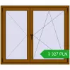 Pricing Tilt-and-Turn 1400x1200 mm REHAU ENERGY-SAVING SYNEGO MD GOLDEN OAK two-sided. Price: 3 326.77 PLN