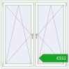 Pricing Tilt-and-Turn 1545x1565 mm REHAU ENERGY-SAVING SYNEGO MD ANTHRACITE_GREY_STRUKTURAL external. Price: 551,91 €