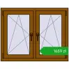 Pricing Tilt-and-Turn 1035x815 mm REHAU ENERGY-SAVING SYNEGO MD GOLDEN OAK two-sided. Price: 1659,29 zł