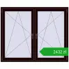 Pricing Tilt-and-Turn 1620x1310 mm REHAU ENERGY-SAVING SYNEGO MD CHOCOLATE_BROWN two-sided. Price: 2432,46 zł