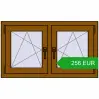Pricing Tilt-and-Turn 990x575 mm REHAU OPTIMUM EURO-DESIGN 70 GOLDEN OAK two-sided. Price: 255.73 EUR