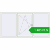 Pricing Tilt-and-Turn 2000x1030 mm REHAU OPTIMUM EURO-DESIGN 70 RAL 9016 Traffic white two-sided. Price: 1 484.66 PLN