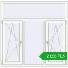 Pricing Tilt-and-Turn 1500x1450 mm REHAU OPTIMUM EURO-DESIGN 70 RAL 9016 Traffic white two-sided. Price: 2 055.83 PLN