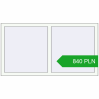 Pricing Tilt-and-Turn 1420x770 mm REHAU OPTIMUM EURO-DESIGN 70 RAL 9016 Traffic white two-sided. Price: 840.32 PLN