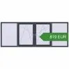 Pricing Tilt-and-Turn 3000x1100 mm KORSA OPTIMUM REHAU EURO 70. Price: 819.14 EUR