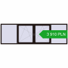 Pricing Tilt-and-Turn 3600x1100 mm REHAU OPTIMUM EURO-DESIGN 70 BLACK_BROWN two-sided. Price: 3 909.65 PLN