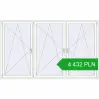 Pricing Tilt-and-Turn 2650x1600 mm REHAU ENERGY-SAVING SYNEGO MD RAL 9016 Traffic white two-sided. Price: 4 431.79 PLN