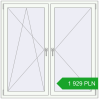 Pricing Tilt-and-Turn 1450x1450 mm REHAU OPTIMUM EURO-DESIGN 70 RAL 9016 Traffic white two-sided. Price: 1 929.45 PLN