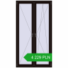 Pricing Tilt-and-Turn 1170x2170 mm REHAU ENERGY-SAVING SYNEGO MD BLACK_BROWN two-sided. Price: 4 228.52 PLN