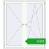 Pricing Tilt-and-Turn 1320x1500 mm REHAU ENERGY-SAVING SYNEGO MD RAL 9016 Traffic white two-sided. Price: 405,01 €