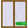 Pricing Tilt-and-Turn 1950x2080 mm REHAU ENERGY-SAVING SYNEGO MD GOLDEN OAK two-sided. Price: 1244,03 €