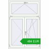 Pricing Tilt-and-Turn 1000x1500 mm REHAU OPTIMUM EURO-DESIGN 70 RAL 9016 Traffic white two-sided. Price: 483.91 EUR