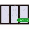 Pricing Tilt-and-Turn 2300x1600 mm REHAU OPTIMUM EURO-DESIGN 70 BLACK_BROWN two-sided. Price: 4 470.51 PLN