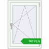 Pricing Tilt-and-Turn 680x980 mm REHAU OPTIMUM EURO-DESIGN 70 RAL 9016 Traffic white two-sided. Price: 766.67 PLN