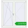 Pricing Tilt-and-Turn 1360x1500 mm REHAU OPTIMUM EURO-DESIGN 70 RAL 9016 Traffic white two-sided. Price: 2 013.89 PLN