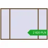 Pricing Okna skrzydłowe 3000x2000 mm REHAU OPTIMUM EURO-DESIGN 70 WALNUT dwustronny. Price: 2 820.16 PLN