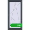 Ustalenie cen Okna rozwierne 800x1600 mm REHAU OPTIMUM EURO-DESIGN 70 ANTHRACITE_GREY_STRUKTURAL dwustronny. Cena: 263,81 €